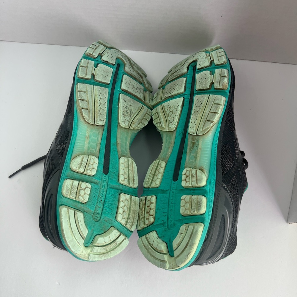 ASICS Women's Black and Teal Athletic Shoes - Picture 6 of 8